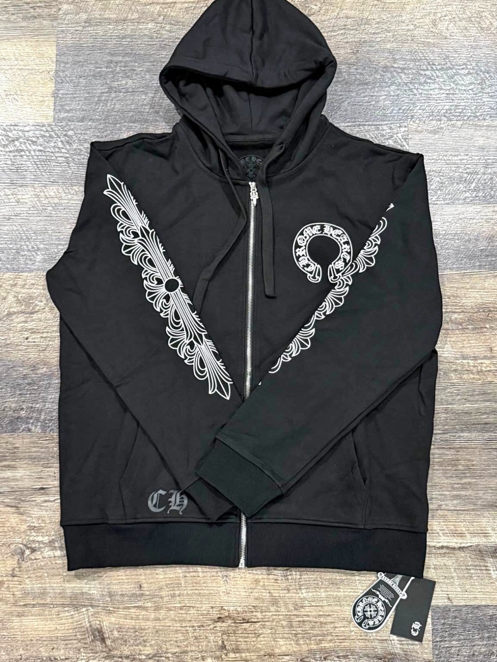 2024 chrome hearts zip up size large